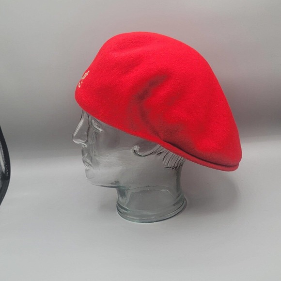 New Authentic Mens KANGOL 504 100% Wool 0258BC Cap Size M Medium Red NWT - Picture 5 of 15